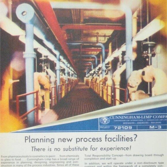 Cunningham-Limp Company 1972 Vintage Print Ad Designing Engineering - Picture 2 of 2